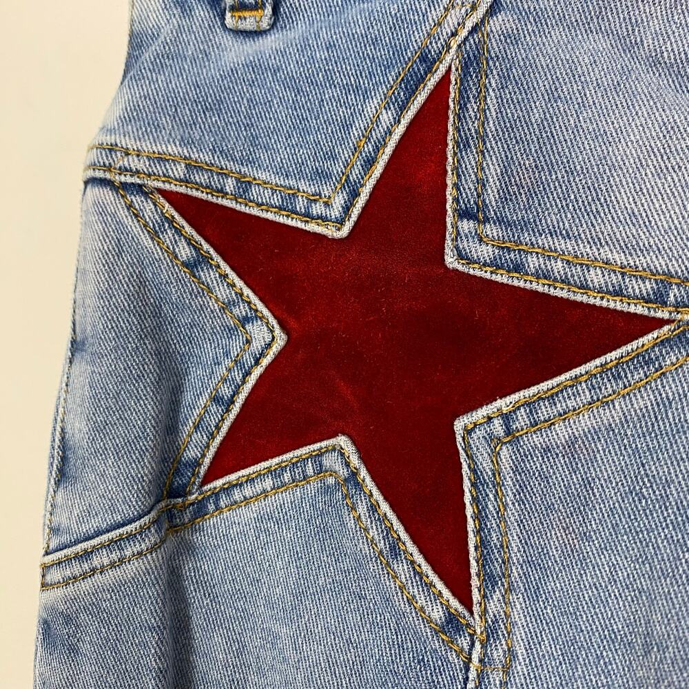 We The Free - Free People Firecracker Flare Jeans - Mid Stone Wash - Size 26 - Picture 6 of 11
